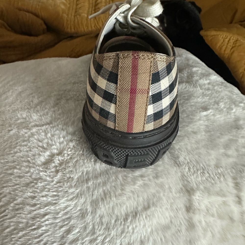 Burberry Plaid Canvas Sneakers - Picture 3 of 5
